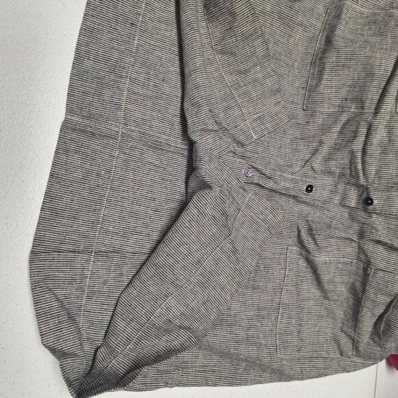 Eileen Fisher Jumper Dress Tank Gray Button Down Hemp Organic Cotton Women Large - Picture 10 of 12